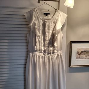Cap sleeve ivory dress